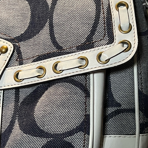 AUTHENTIC COACH RESORT DENIM HANDBAG - Picture 4 of 15